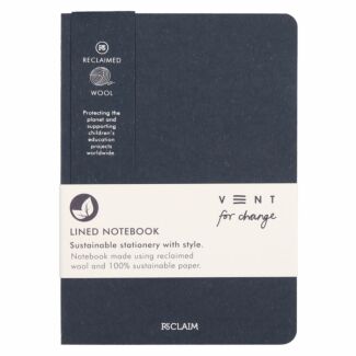 Reclaimed Wool Blue A5 Notebook