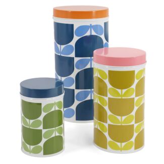 Block Flower Set of 3 Nesting Canisters