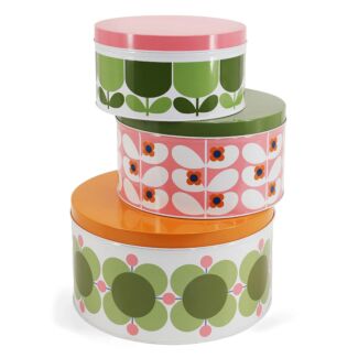 Bubblegum/Basil Set of 3 Nesting Cake Tins