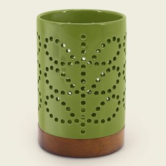 Linear Stem Ceramic Olive Lantern