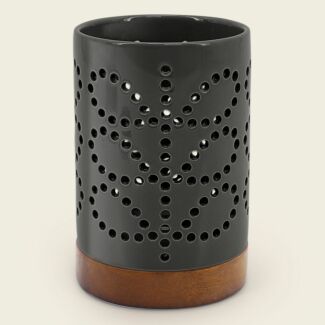 Linear Stem Ceramic Slate Lantern