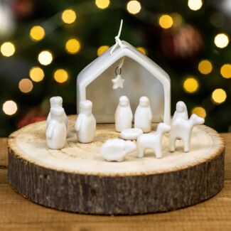 Porcelain Nativity Set