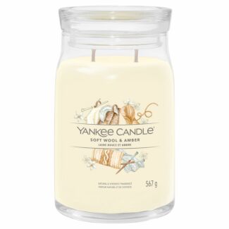 Soft Wool & Amber Signature Large Jar Candle