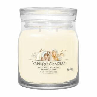 Soft Wool & Amber Signature Medium Jar Candle