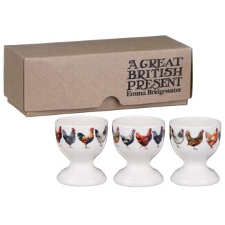 Rise & Shine Set Of 3 Egg Cups Boxed