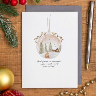 ‘Good Friends Are Never Apart’ Bauble Card