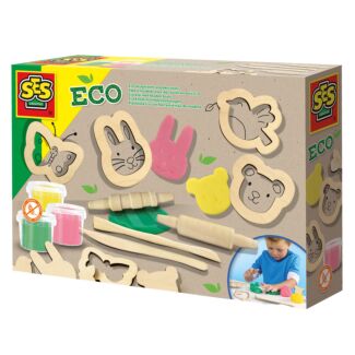 Eco Dough with Wooden Tools