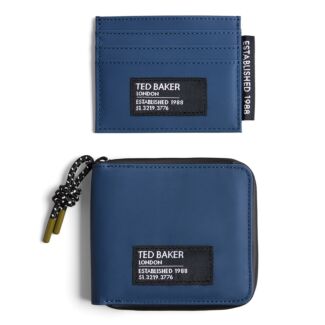 BENTCH Navy Blue Rubberised Wallet & Cardholder Gift Set