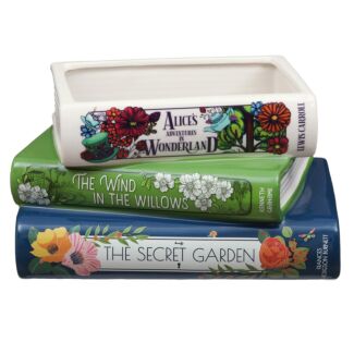 ‘Alice In Wonderland’ Stacked Books Planter