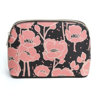 POLYET Floral Poppy Makeup Bag