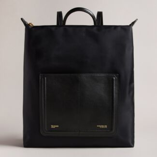 VOYER Black Slim Backpack