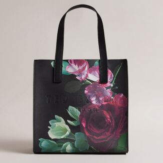 PAPICON Icon Large Black Floral Bag