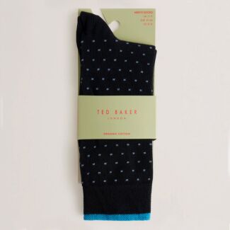 SOKKFFF Navy Spot Men's Crew Socks