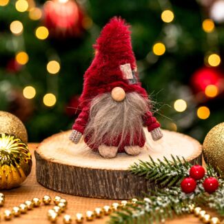 Assorted Small Red Gonk Christmas Decoration