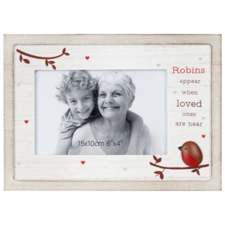 Robins Appear 6x4 Freestanding Photo Frame