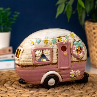 Pink Caravan Tealight Holder