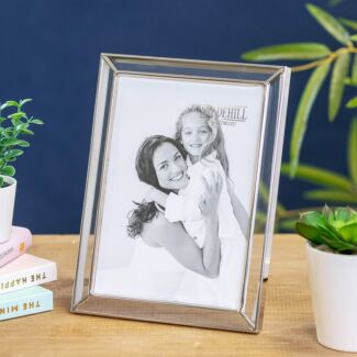 Glass & Silver 5 x 7 Photo Frame