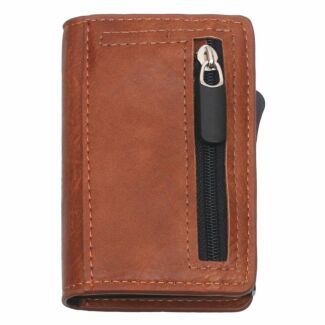 Men’s RFID Tan Pop Up Credit Card & Coin Wallet