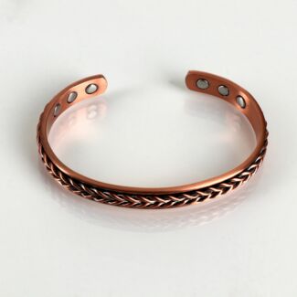 Men’s Herringbone Copper Bangle