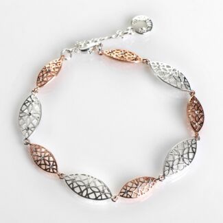 Two Tone Ornate Due Filigree Bracelet