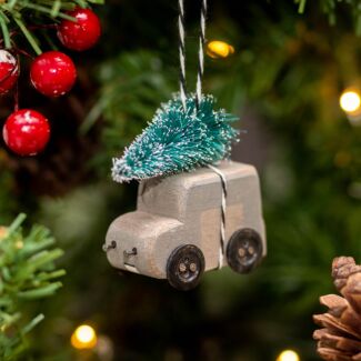 ‘Christmas Tree on Van’ Hanging Decoration