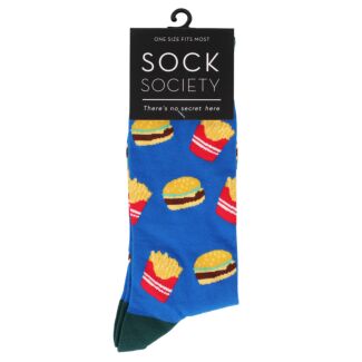 Navy Fast Food Socks
