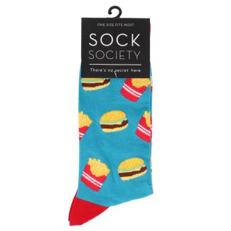 Teal Fast Food Socks