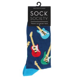 Navy Electric Guitar Socks