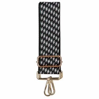 Bag Strap Bold Lines Black