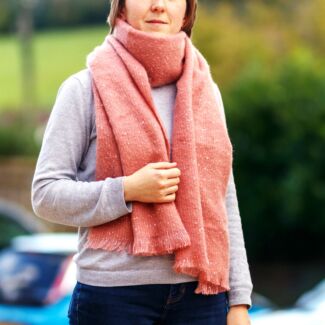 Diamante Sparkle Pink Boxed Scarf