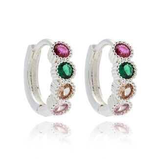 Glam Rox Elegant Silver Plated Hoop Earrings Joe Davies