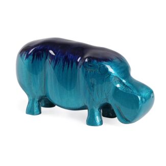 Aluminark Brushed Aqua Large Hippo