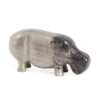 Aluminark Brushed Silver Large Hippo