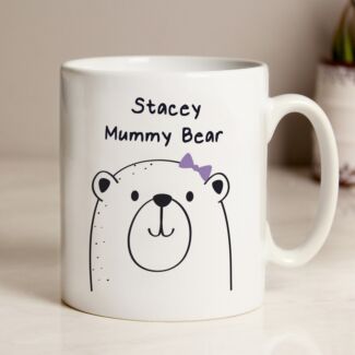 Personalised Mummy Bear Ceramic Mug