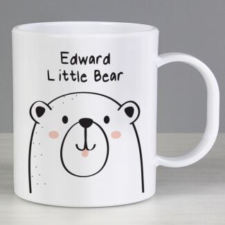 Personalised Little Bear Plastic Mug