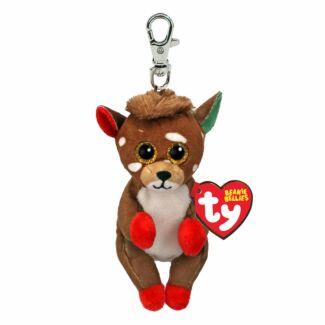 Juno Reindeer Beanie Belly Key Clip