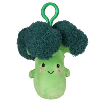 Softlings Salad & Veg Broccoli Plush Key Clip