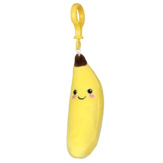 Softlings Fruity Foodies Banana Plush Key Clip