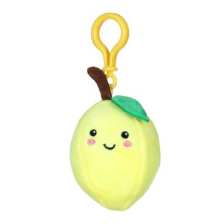 Softlings Fruity Foodies Lemon Plush Key Clip