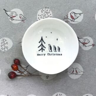 ‘Merry Christmas’ Small Wobbly Bowl