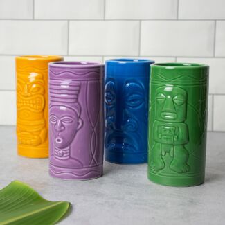 Tiki Mugs Set of 4