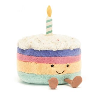 Amuseable Rainbow Birthday Cake Large