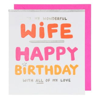 Wife Birthday Card