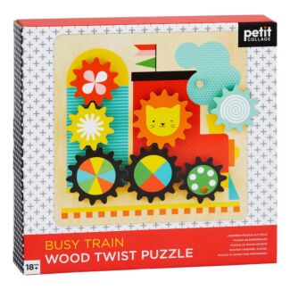 'Busy Trains' Wooden Twist Puzzle