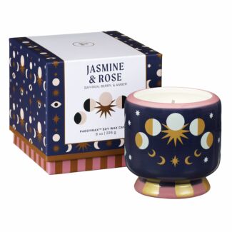 A Dopo ‘Moon Phases’ 226g Jasmine & Rose Ceramic Candle Boxed