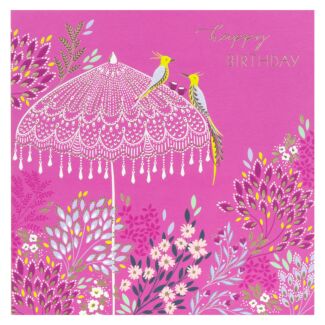 Parasol Birds Large Greetings Card