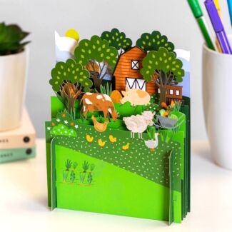 Animal Farm 3D Pop Up Card