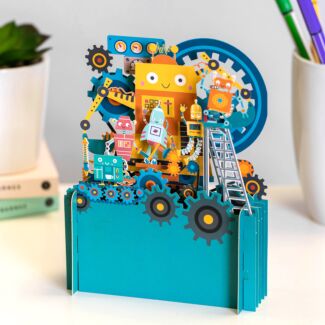 Robots 3D Pop Up Card