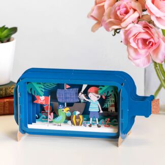 Pirate Boy Message in a Bottle Card