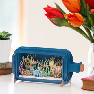 Sea Life Message In A Bottle Card